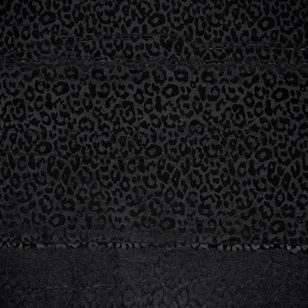 Terciopelo tela Negro reluciente 