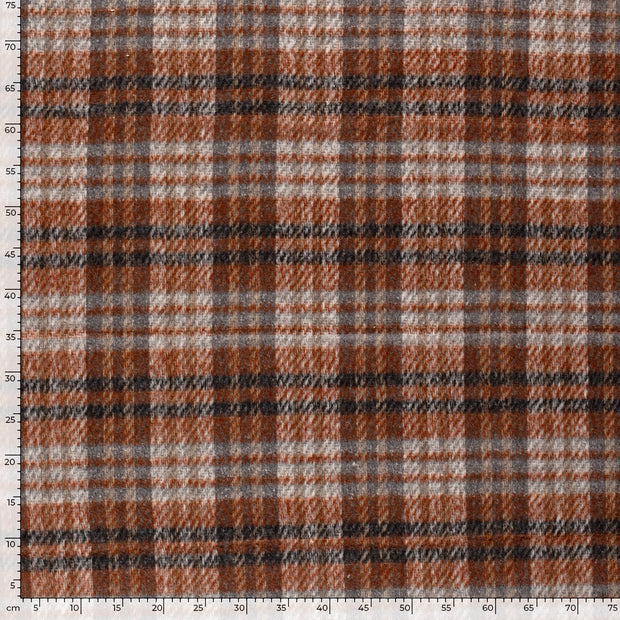 Jacquard tissu Carreaux Brique