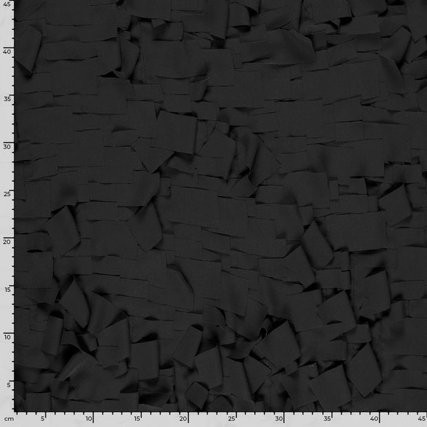 Chiffon fabric Unicolour Black