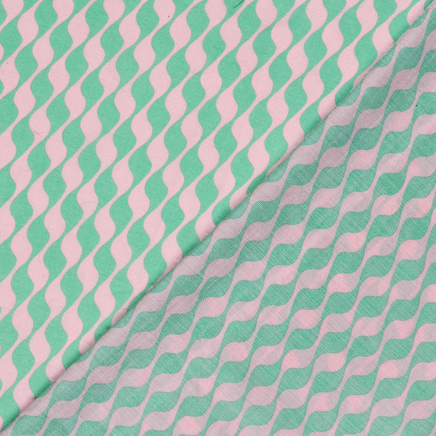 Viscosa Nylon Twill tela Abstracto estampado 