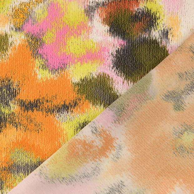 Viscose Satin tissu Multicolore imprimé numérique 