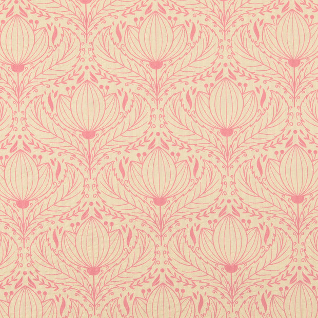 Seersucker fabric Ornaments Light Pink
