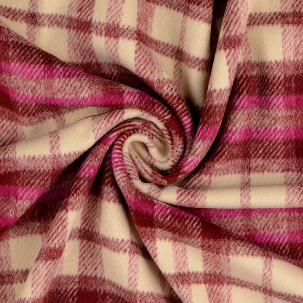  tissu Bordeaux fil teint 