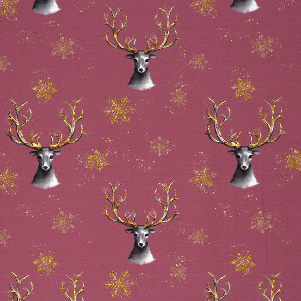 French Terry fabric Old Pink matte 