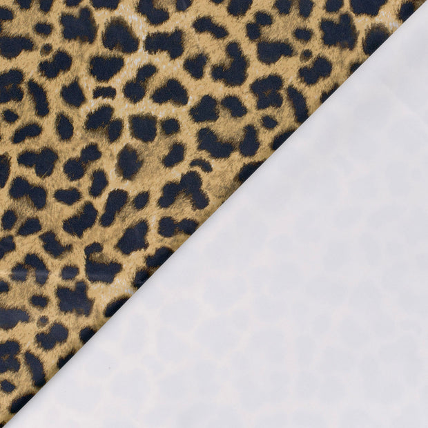 Suede Wildleer stof Luipaarden bedrukt 