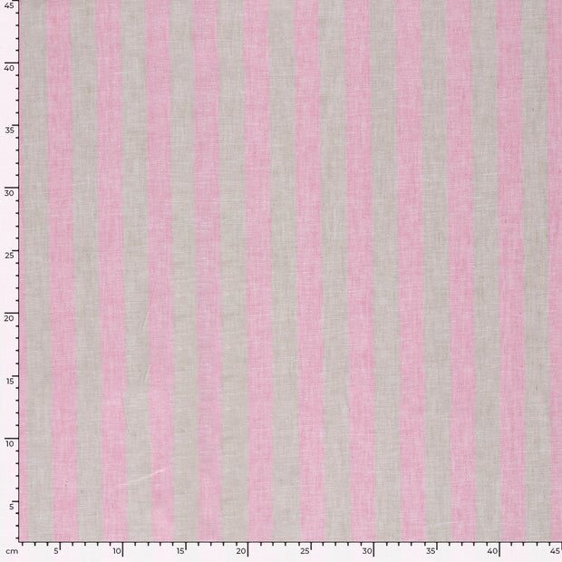 Leinen fabrik Streifen Rosa