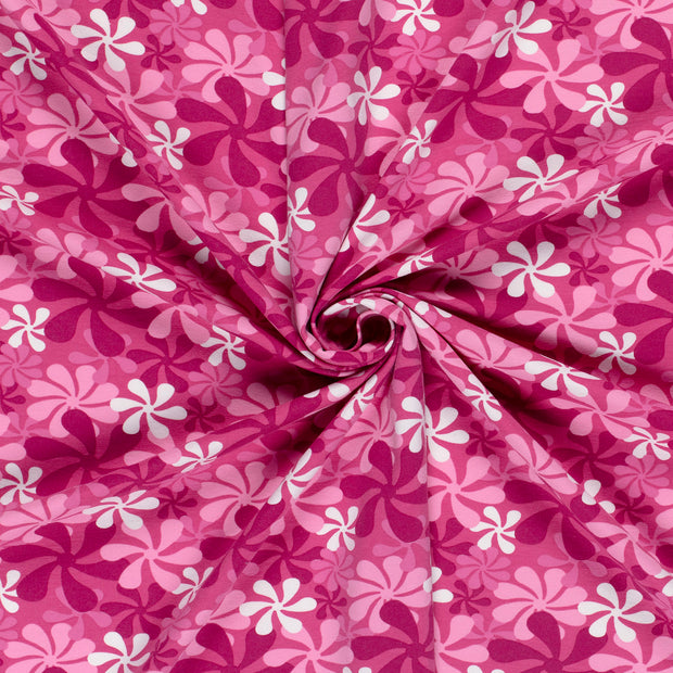 Cotton Jersey fabric Pink printed 