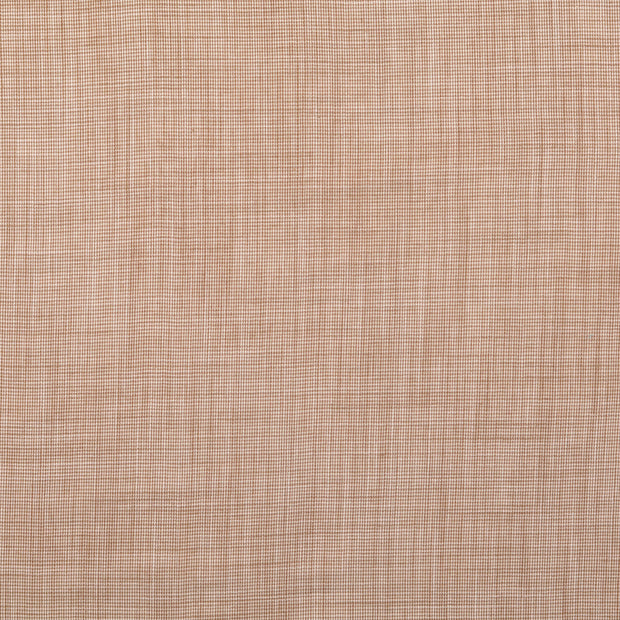 Katoen Poplin stof Pied de Poule Beige