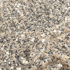 Maille Paillettes Unicolore Argent