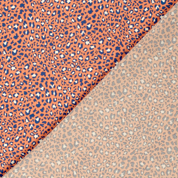 Popeline de Viscose tissu léopards imprimé 