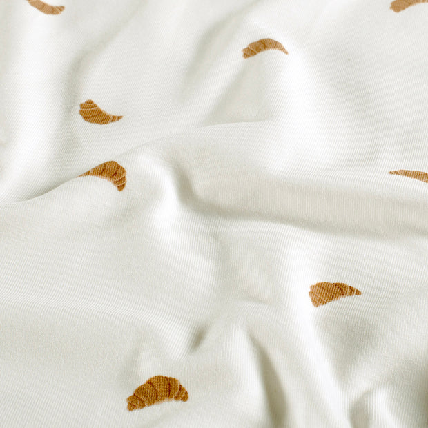 Jersey tissu Abstrait Blanc cassé