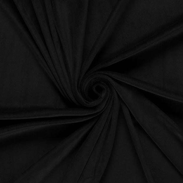 Nicky velours fabric Black 