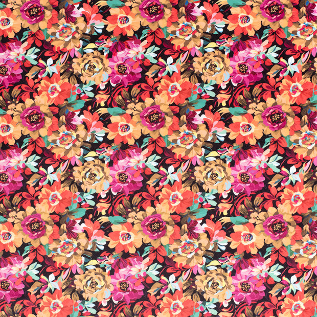Velours tissu Noir mat 