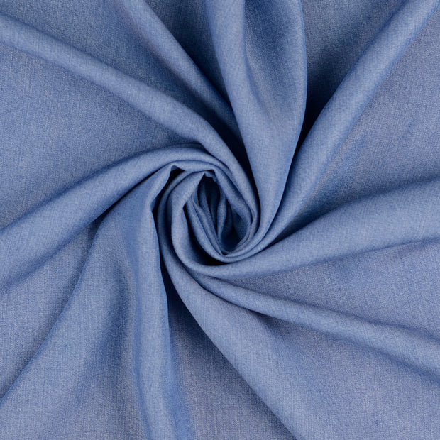 TENCEL™ Lyocell Twill fabrik Indigoblau vorgewaschen 