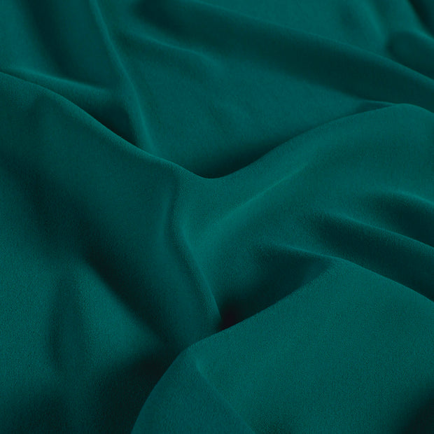 Crepe fabric Unicolour Petrol