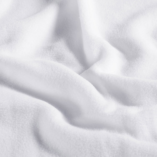Fleece fabric Unicolour White