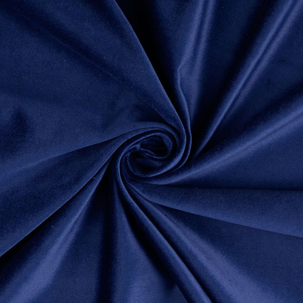 Velours stof Marine 