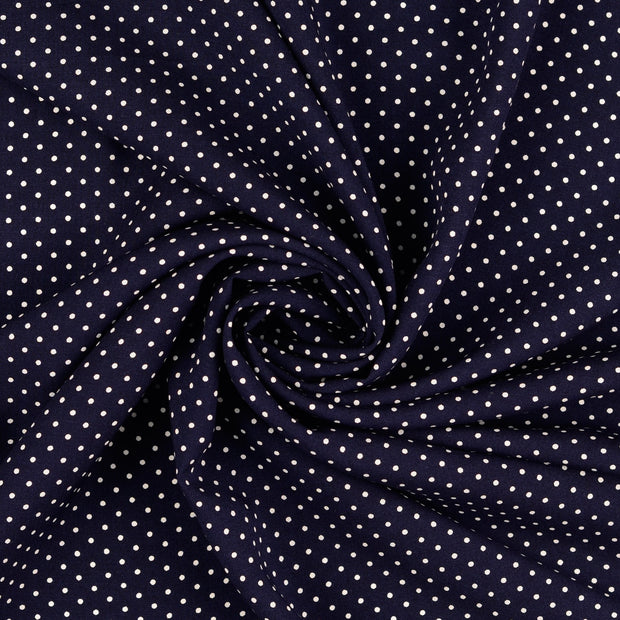 Popeline de Viscose tissu Noir imprimé 