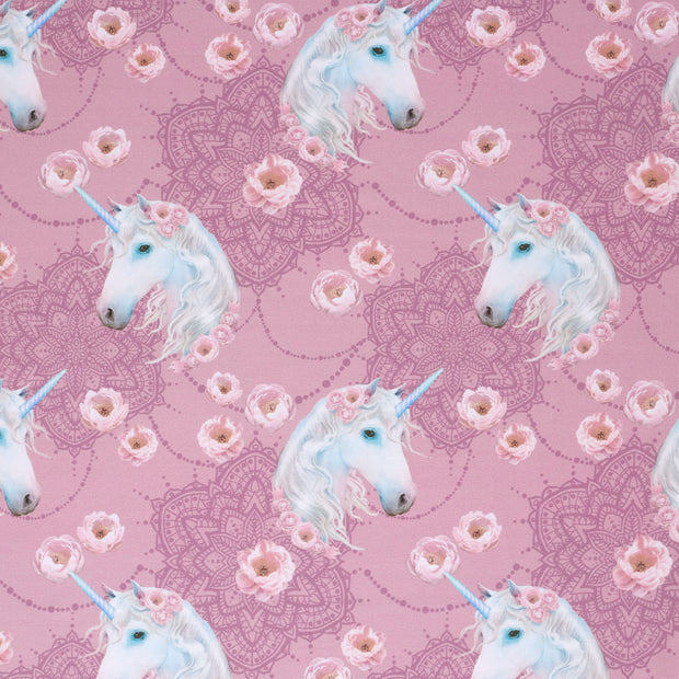 French Terry fabric Old Pink matte 