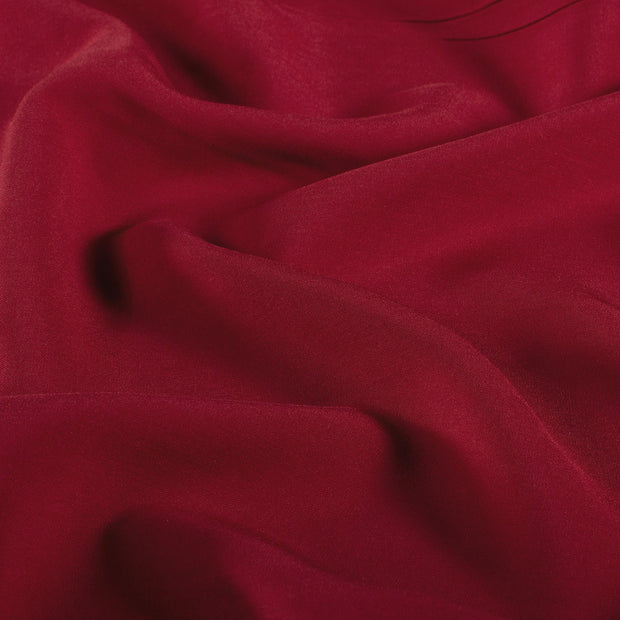 Viscose Poplin fabric Unicolour Dark Red