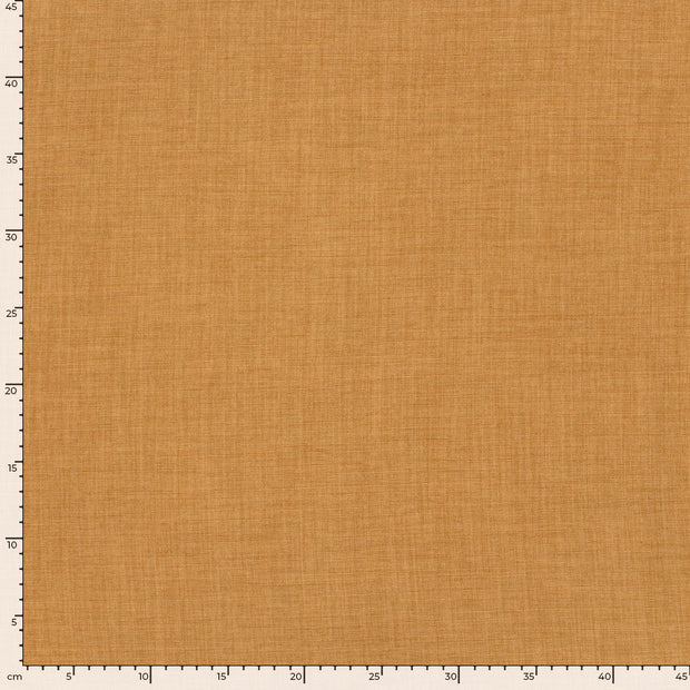 Aspecto lino tela Unicolor Camel