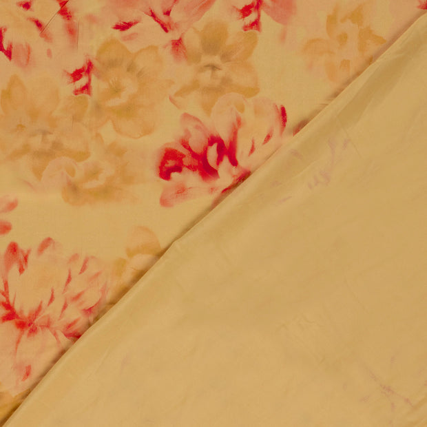 Viscose Satin fabrik Abstrakt digital bedruckt 