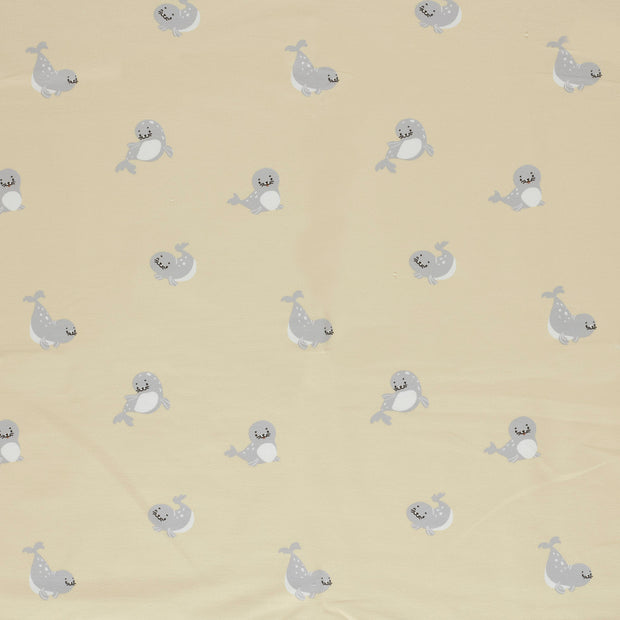 French Terry fabric Beige matte 