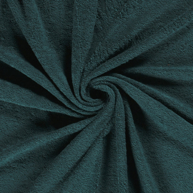 Terry Towelling fabric Petrol 