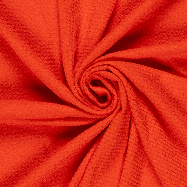 Polyester Bubble fabrik Uni Rot