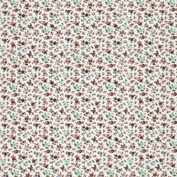 Popeline de Coton tissu Blanc cassé mat 