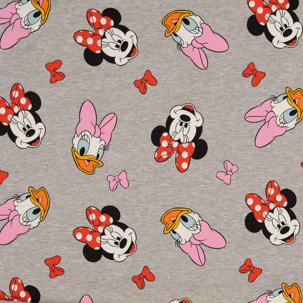 French Terry geraut fabrik Mickey Mouse Grau Melange