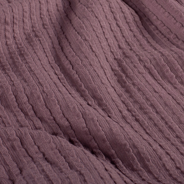 Rib Jacquard fabric Unicolour Mauve