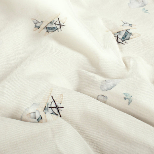 Cotton Jersey GOTS organic fabric Off White