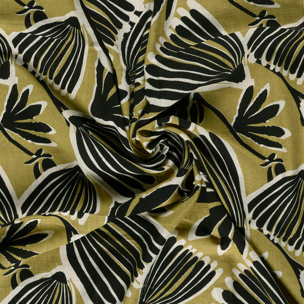  fabric Green printed 