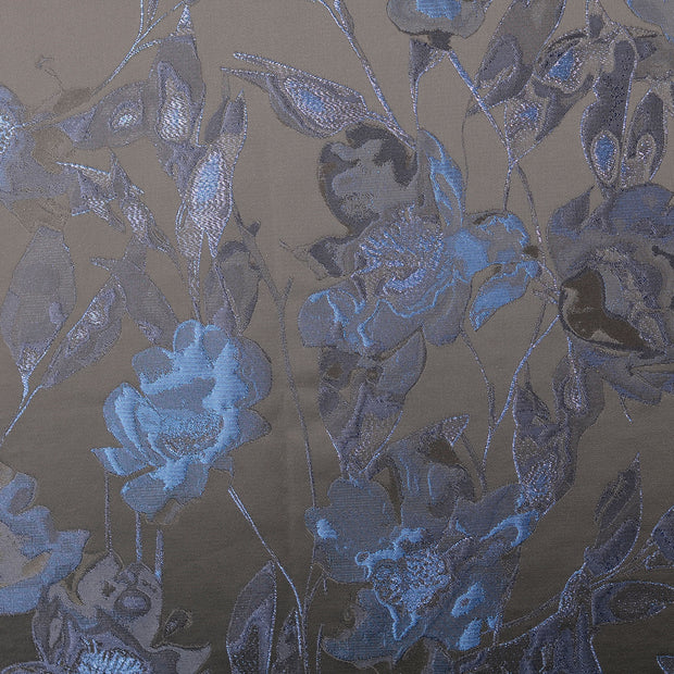 Jacquard fabrik Blumen Marine