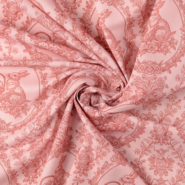Cretonne fabric Old Pink 