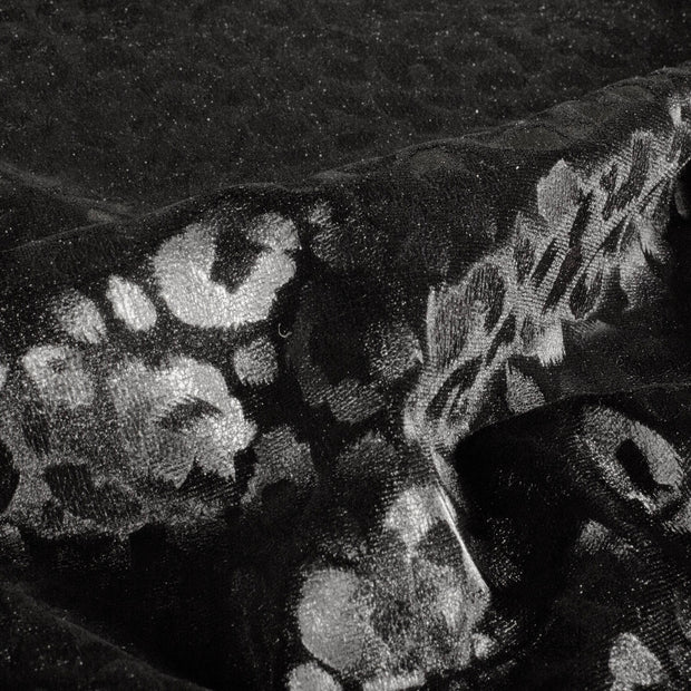 Terciopelo tela Unicolor Negro