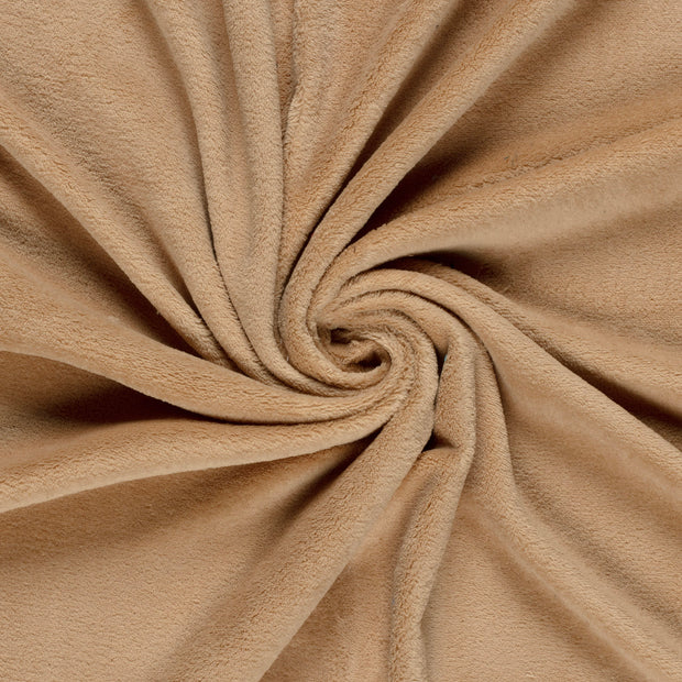 Polaire Doudou tissu Camel 