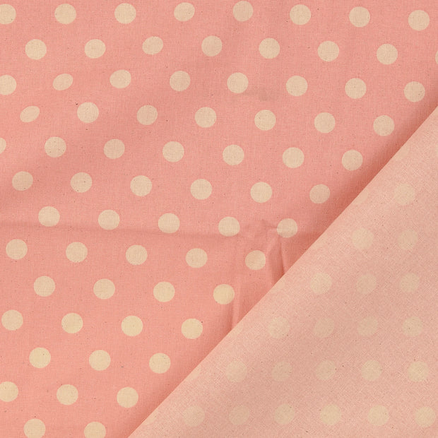 Cretonne tissu pois 