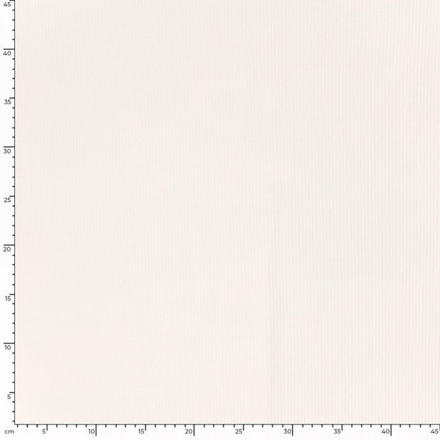 Rib Jersey tissu Unicolore Ivory
