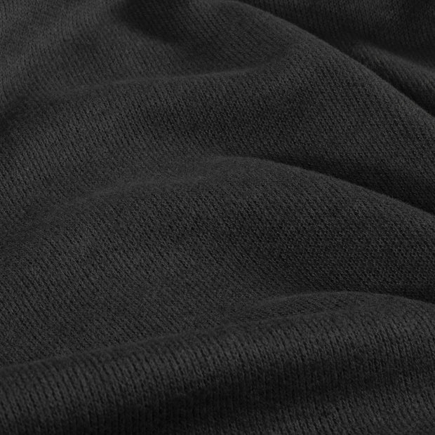 Poly Viscose Jersey fabric Melange Black