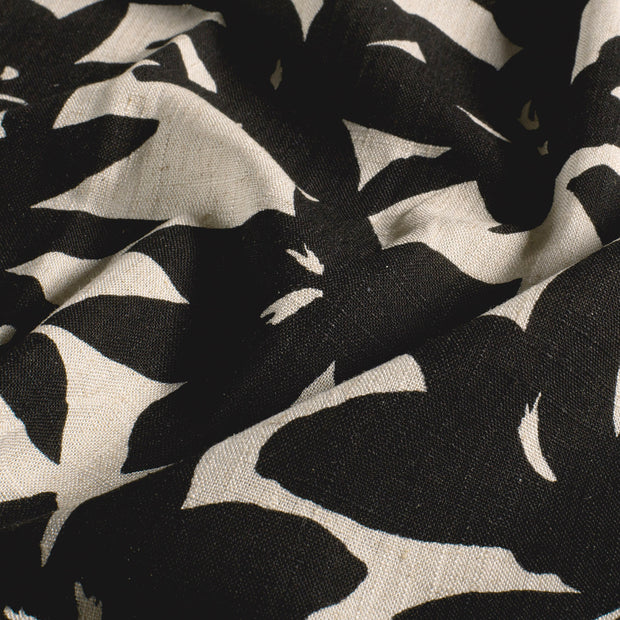  fabric Flowers Black