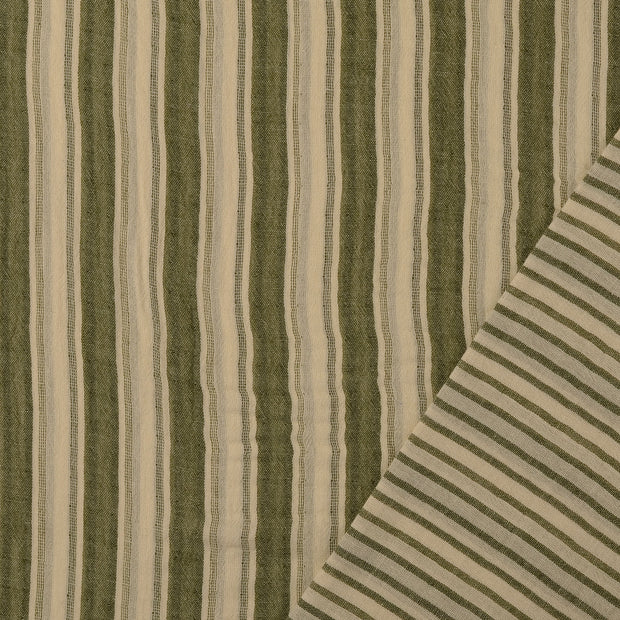 Double gaze tissu Vert Olive doublé et l'arrière 
