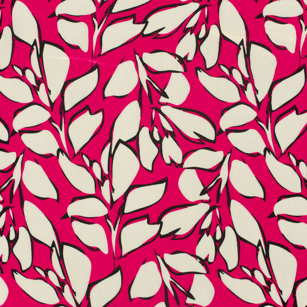 Bamboo Poplin fabric Fuchsia matte 