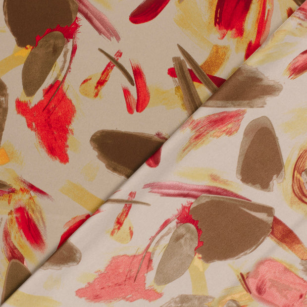 Satin Duchesse fabrik Blumen bedruckt 