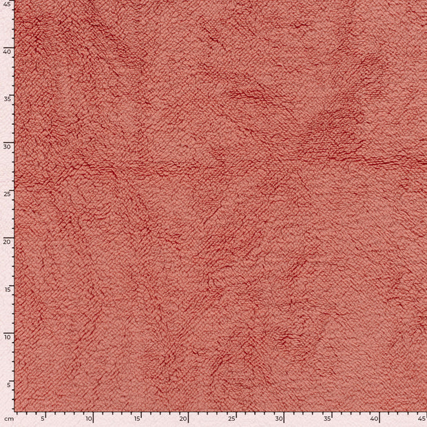 Sherpa Fleece fabrik Uni Coral