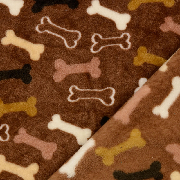 Fleece fabric Dogs printed 