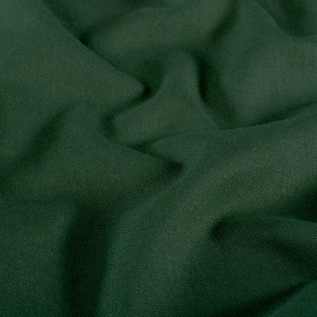 Geweven Viscose Linnen stof Effen Donker groen