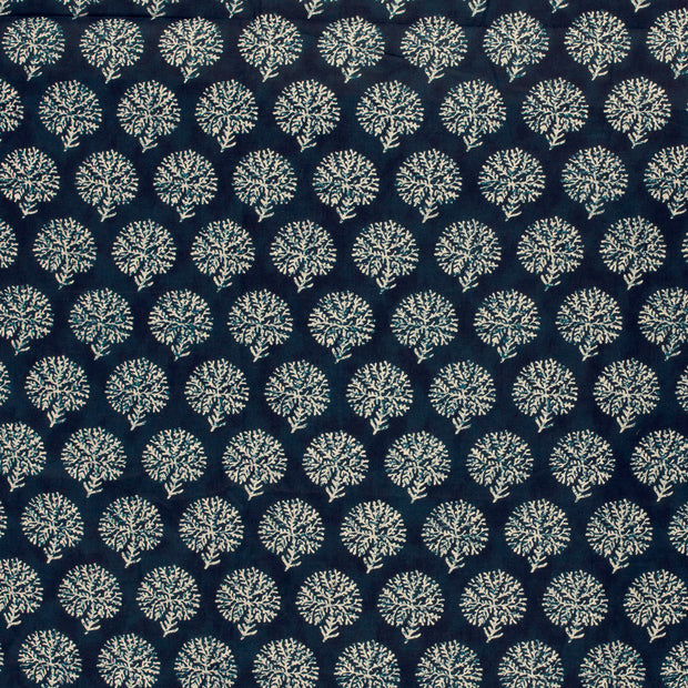Voile fabrik Indigoblau 
