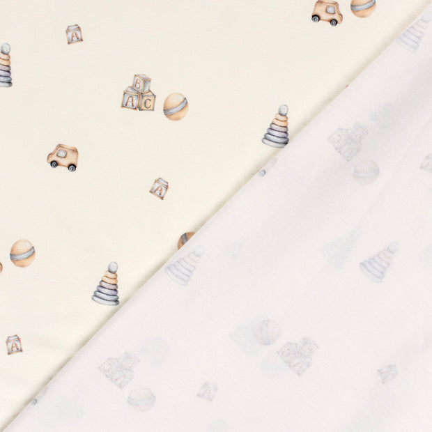 Cotton Jersey GOTS organic fabric Toys digital printed 